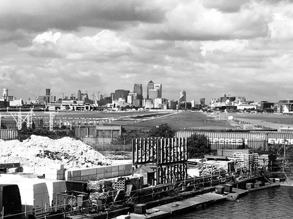 View across the Royal Docks from the North Circular