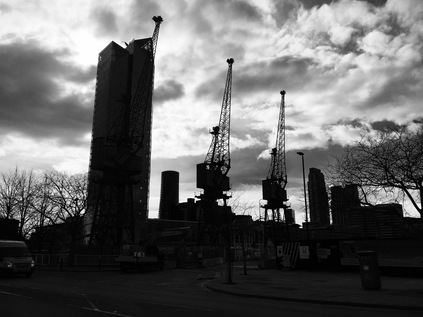Old cranes, new docklands
