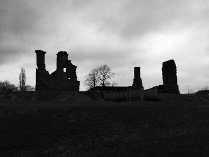 Penrith Castle on a gloomy January morning