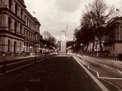 Abstract artwork for Uxbridge Road: The Exorcism of Boris Johnson