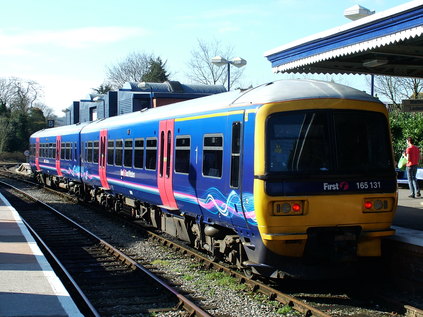 After being cancelled completely, 165131 waits at Bourne End