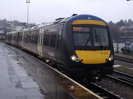 'Birmingham Bullring' liveried 170505 at Newport