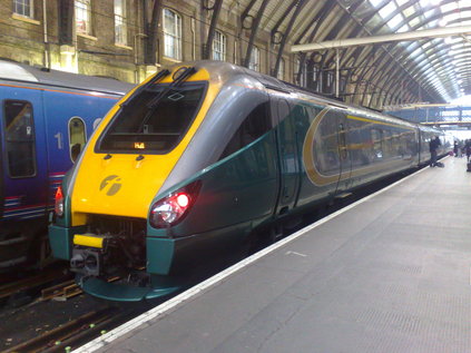 Hull Trains liveried 222102 at London Kings Cross