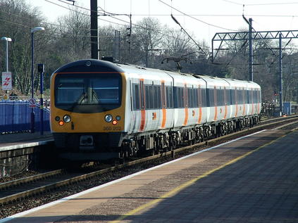 Heathrow Connect's 360203 leaves Ealing Broadway