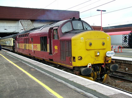 37417 on the rear of the train