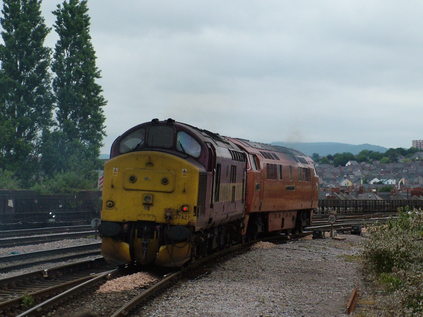 D1015 leads 37427 to East Usk Yard