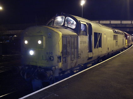 37896 at Weston-super-Mare with 67002 DIT