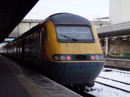 Battle scarred 43061 awaits an ECS move at Sheffield