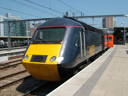 43119 awaits departure for London Kings Cross