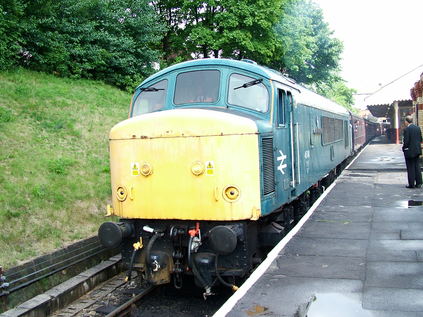 45041 at Bury, on a Heywood train