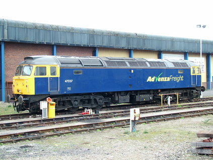 47237 rebranded in Advenza Freight livery