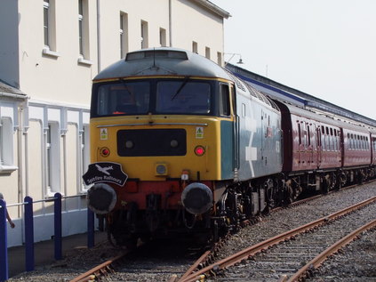 47580 on arrival at Fishguard Harbour