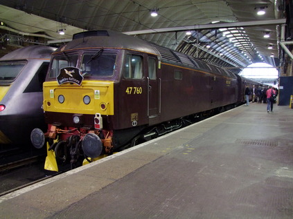 47760 arrives at Kings Cross with the positioning working