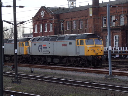 47828 of the former Cotswold Rail fleet languishes at Doncaster