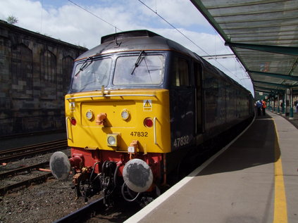 47832 on the rear of the train