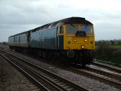 47840 'North Star' thunders past Highbridge Loop