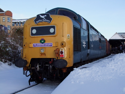 Ready to head south, 'Royal Scots Grey' waits at Dundee