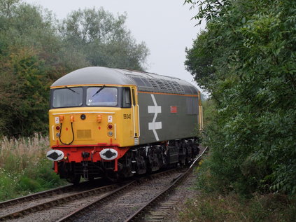 56040 runs around at Shenton