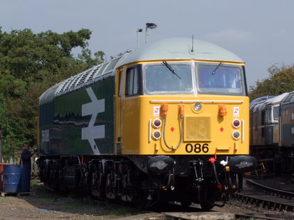 56086 waits at Shackerstone