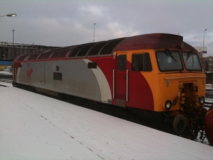 57308 awaits the road at Chester