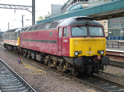 57601 and 47826 stabled at Doncaster