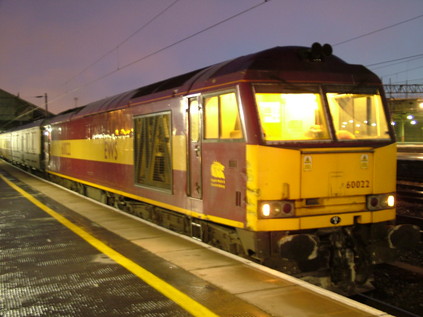 60022 prepares to haul The Grid Arising to Toton