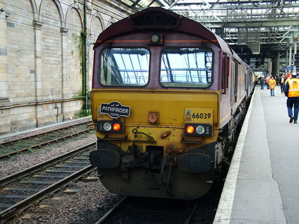 66039 rests at Edinburgh Waverley