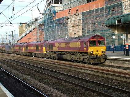 66080 leads a southbound convoy