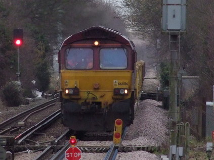 66086 waits to leave the possession at Minster
