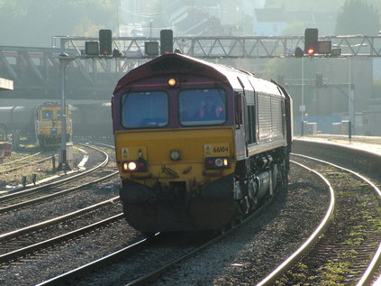 66104 emerges from the mist