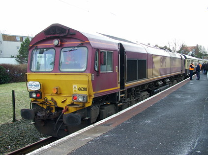 66201 on the blocks at North Berwick