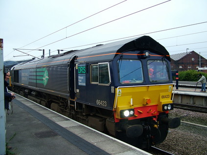 66423 beseiged by photographers on arrival at York