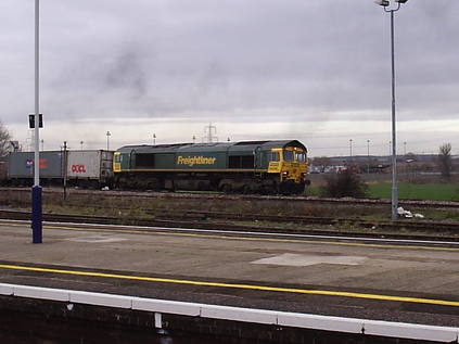 66536 accelerates, having negotiated a cloud of steam!