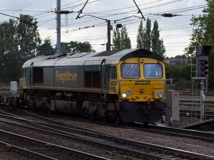 66567 passes Doncaster as the clouds close in