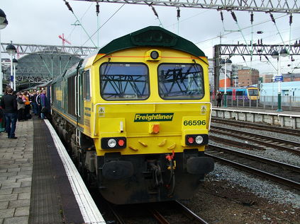 66596 prepares to haul the train to Latchford