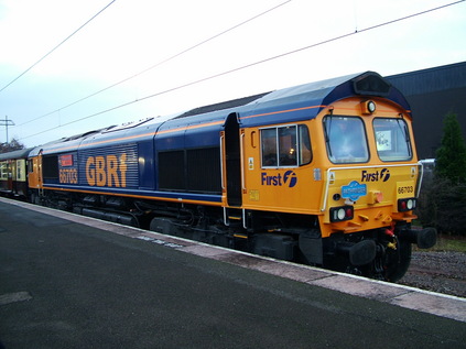 66703 stands ready to haul the next leg of the tour