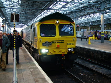 66957 on arrival at Southport