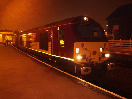 67002 at Weston with 'The Merchant Venturer'