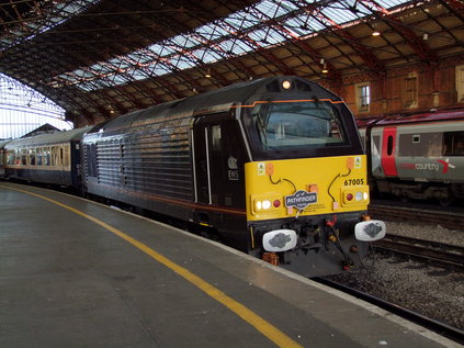 67005 awaits departure at Bristol Temple Meads
