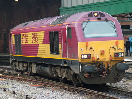 67012 heads for Barton Hill having hauled the stock from Old Oak Common