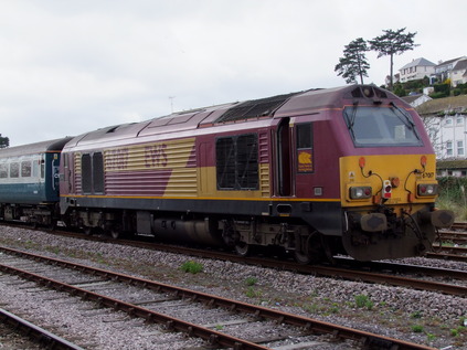 A reminder of past expeditions? 67017 at Goodrington Sidings