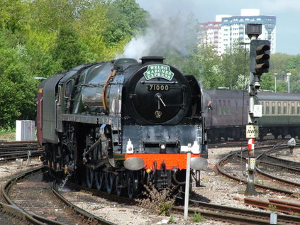 71000 'Duke of Gloucester' arriving at Bristol TM