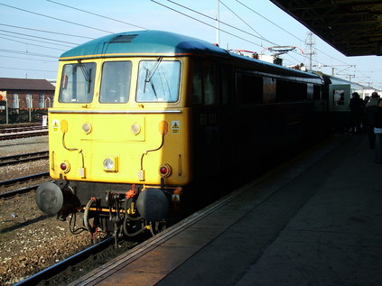 86101 on arrival at Doncaster