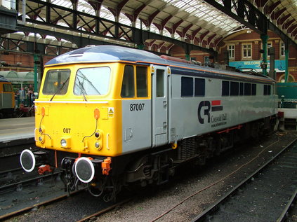 87007 stabled at Norwich Thorpe