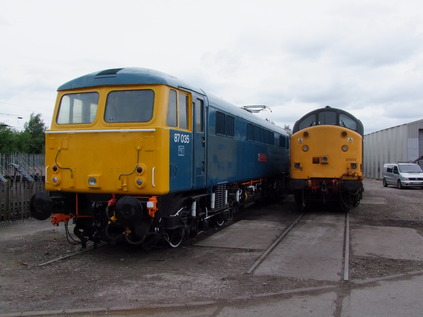 87035 and 37603 at Crewe Heritage Centre