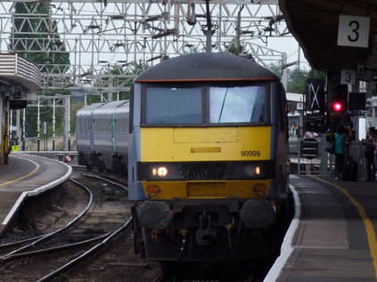 90009 snakes into Colchester
