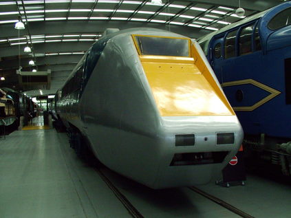 Experimental gas turbine powered APT-E at Locomotion, Shildon