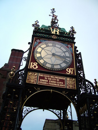 The celebrated clock at Eastgate