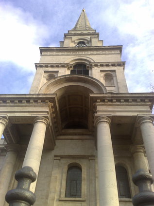 A new look at an old haunt. Christ Church looms over the city