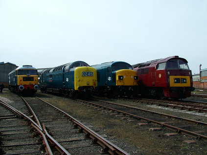 47580, 55022, 45060 and D1015 pose near the site entrance